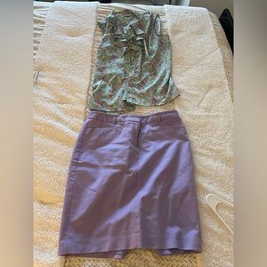 Calvin Klein purple skirt.